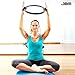 JBM 13 Inch Pilates Ring Fitness Ring, Exercise Yoga Pilates Magic Circle with Dual Grip Handles for Fitness Training