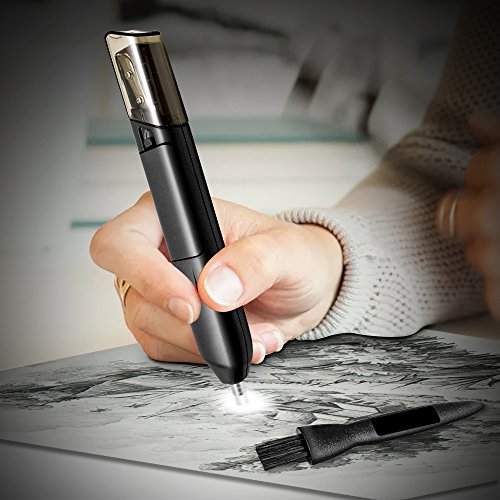 Electric Eraser Kit, LOVIN PRODUCT Portable Electric Eraser with Manual Pencil Sharpener; 21 Eraser Refills & 1 Eraser Brush, Battery Operated for Classroom, Office, School, Kids, Artists (1 PACK)