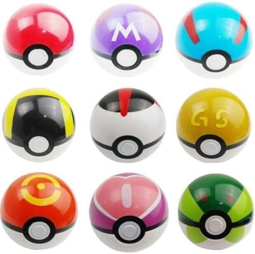 9PCS Pop-up Master Great Ultra GS Poke BALL Toy