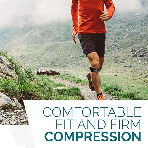 Patella Strap Knee Brace Support For Arthritis, ACL, Meniscus Tear Sports Athletic Best Knee Brace For Hiking Soccer Volleyball Squats Pack Of 2 Black Pack Of 2 Black