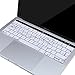 MOSISO Keyboard Cover Compatible Newest MacBook Pro with Touch Bar 13 Inch and 15 Inch (A1989 / A1706, A1990 / A1707) 2018 2016 2017 Release with Touch ID, White Marble