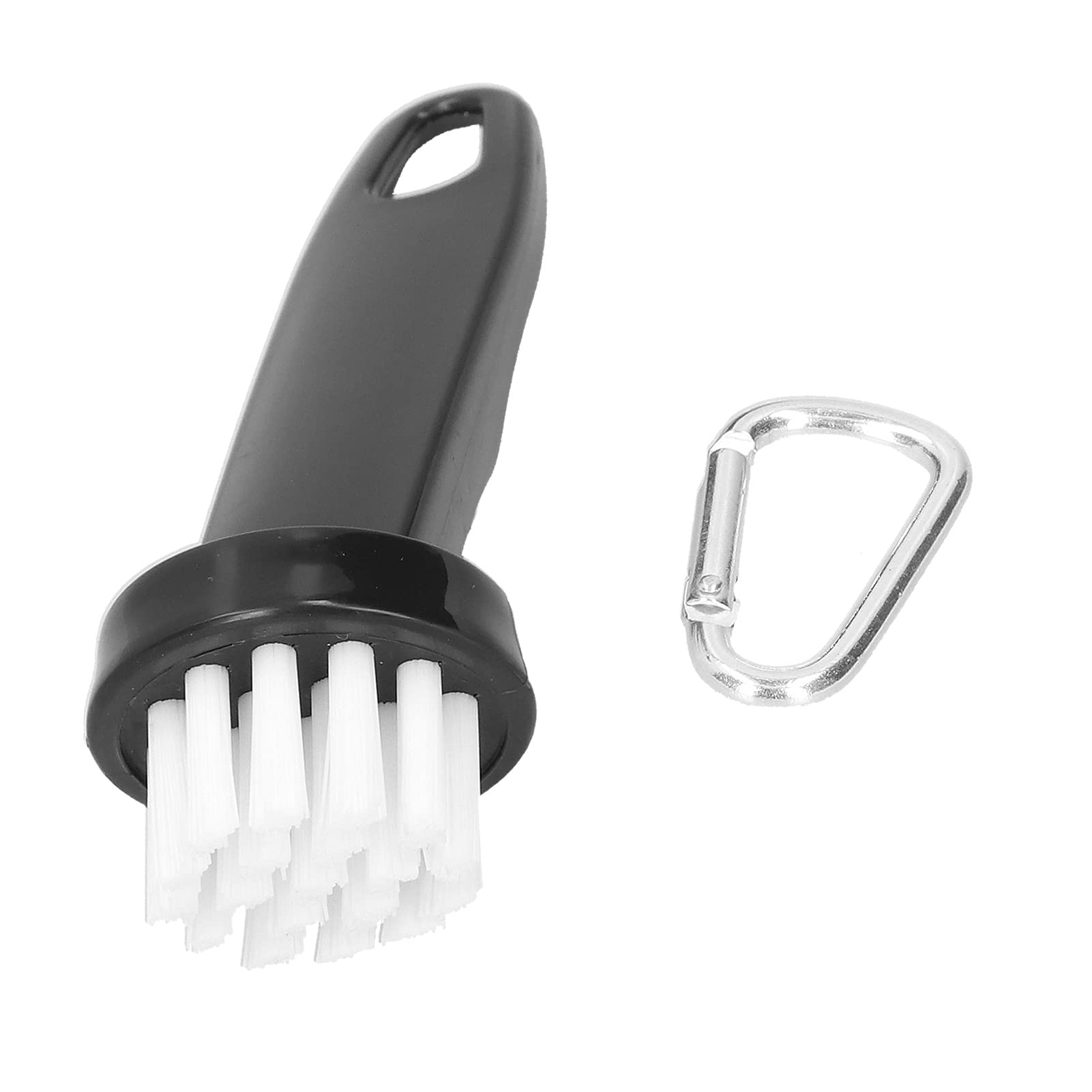 VBESTLIFE Golf Club Cleaner, Round Head Cleaning Brush with Carabiner for Iron and Wood Golf Bag On Course Use