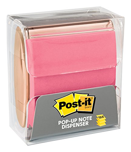 Post-it Pop-up Note Dispenser, Rose Gold, 3 x 3 in, 1 Dispenser/Pack (WD-330-RG)