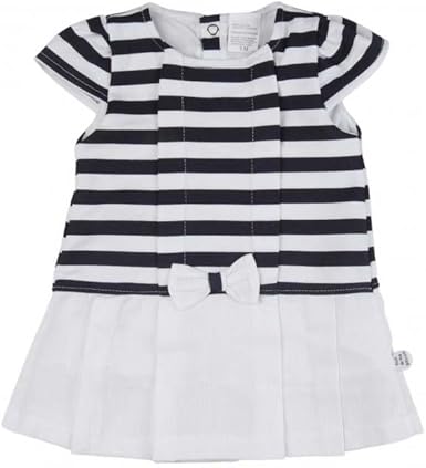 Robe A Rayures Effet Mariniere Bebe Fille Blanc Et Bleu Amazon Fr Vetements Et Accessoires