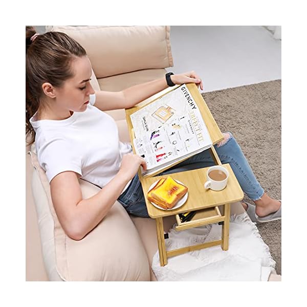Zipom-100-Portable-Bamboo-Laptop-Stand-Foldable-Desk-Notebook-Table-Laptop-Bed-Tray-Bed-Table-Flower-Style-design-play-games-on-bed-Table-with-Drawer-flat-275in Zipom 100% Portable Bamboo Laptop Stand Foldable Desk Notebook Table Laptop Bed Tray Bed Table, play games on bed Table…