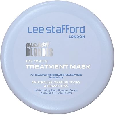 Lee Stafford Blue Toner Hair Mask | Bleach Blonde Ice White | Conditions &