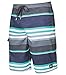 O'Neill Men's Santa Cruz Striped Boardshorts, Size 36, Navy Charcoal Blue
