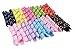 HipGirl 2.5 Inch Grosgrain Curled Korker Ribbon for Hair Bow Making, Gift Wrapping, Crafts-Assorted Swiss Polka Dot, 120 Piece Pack