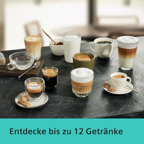 Siemens Kaffeevollautomat EQ6 plus s700, Milchsystem, 12 Getränke, automatische Reinigung des Milchsystems, Keramikmahlwerk, großes Touchdisplay, Edelstahl, TE657503DE 10