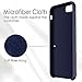 TORRAS Designed for iPhone SE Case 2nd/ iPhone 7 Case/iPhone 8, Liquid Silicone Gel Rubber Case Soft Microfiber Compatible with iPhone 8/ iPhone 7/ iPhone SE 2nd Generation, Midnight Blue