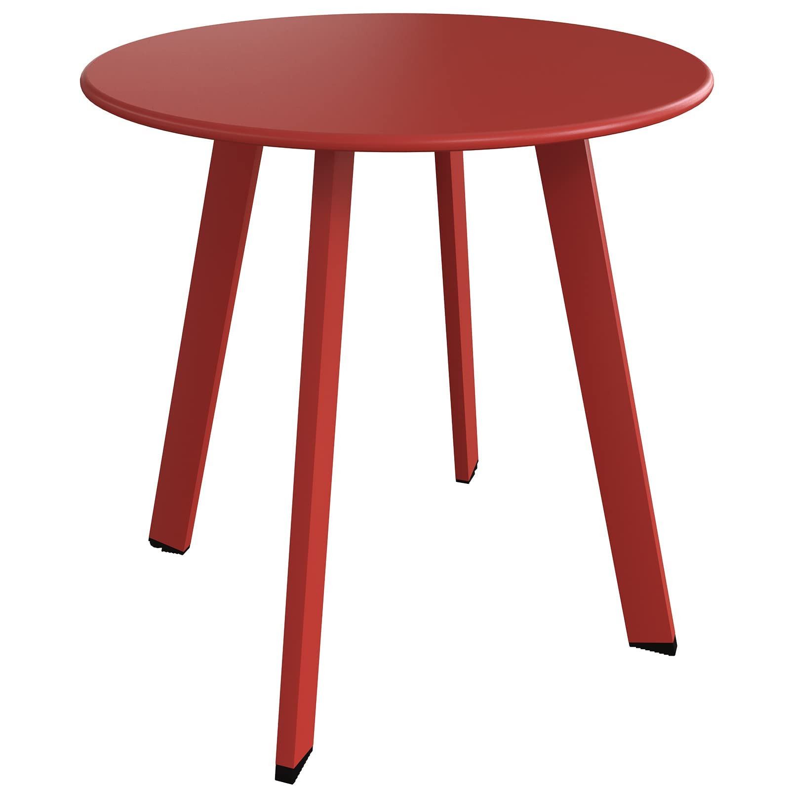 Grand patio Outdoor Side Table Round End Table with Square Feet Small Accent Table Great for Patio Balcony Image