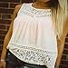 Morecome Casual Women Summer Lace Splice Vest Top Sleeveless Blouse Tank Tops (XXXL)
