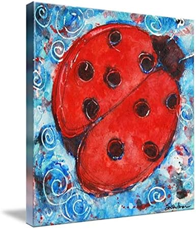 Amazon てんとう虫絵画 壁アートプリントfirst Lady Bug By Miriam シュルマン 24 X 24 4 Can アートフレーム ポスター オンライン通販