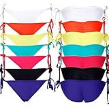 Cross1946 Women Brazilian Bikini Bottom Swimsuit Tie-side Swimwear Bathing