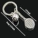 lotusflowert Tennis Ball Racket Keychain Olympic Games Key Ring Sports Gift Metal Keyfob