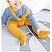 Beide Baby Girls High Waist Tights Overall to Protect Belly Button Cotton Solid Leggings(light yellow,12-24m)