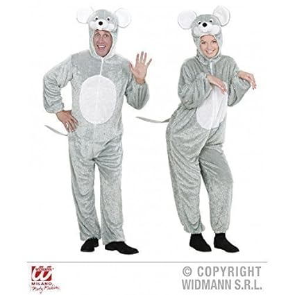 Lively Moments Geniales graues Mauskostüm / Mäuseoverall Gr. M / L (H 175)