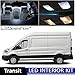 LEDpartsNow Interior LED Lights Replacement for 2013-2018 Ford Transit Accessories Package Kit (12 Bulbs), WHITE
