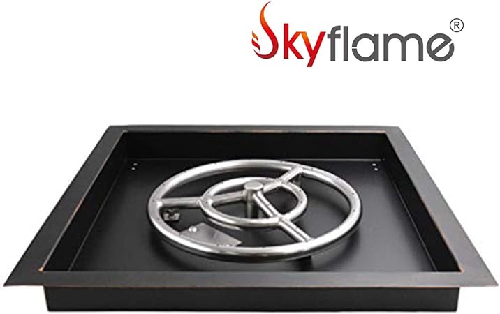 Amazon Com Skyflame 18 Inch Square Fire Pit Burner Pan With 12