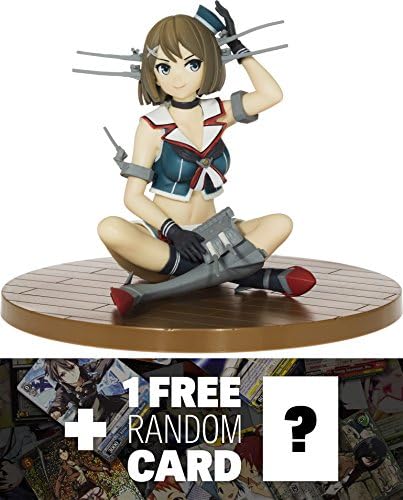 Maya Kai Ni: ~3.6" Kancolle 'Day Off' Figure + 1 Free Anime Themed Trading Card Bundle (20100)