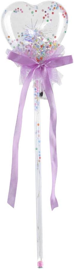 OKEYsoe Flashing Wand Angel Wings Fairy Sticks Glowing Light-up Magic Stick Luminous Magical Wand Magical Wand Princess Cosplay Stick for Party (D)