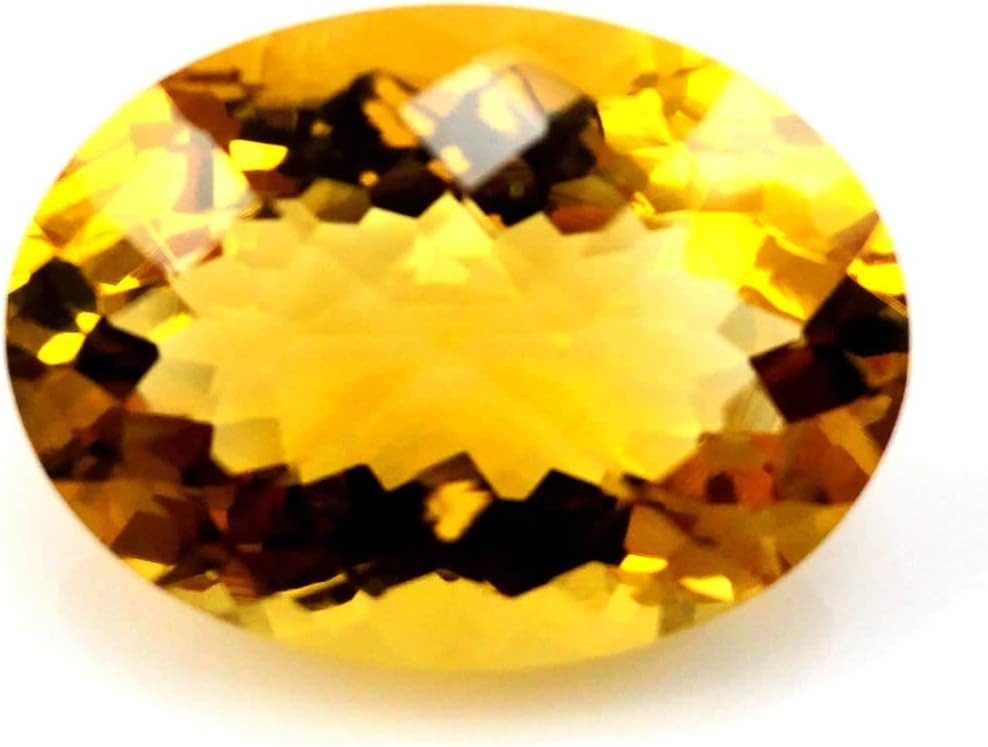 SriGemNatural Citrine (Sunela) 8 carat Citrine / 8 ratti sunehla approx weight - CERTIFIED