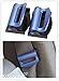 Nicebee 2Pcs Blue Universal Fit Car Seatbelt Adjuster Clip Belt Strap Clamp Shoulder Neck Comfort Adjustment Child Safety Stopper Buckle