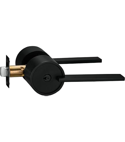 Berlin Modisch Zero Gravity Single Cylinder Deadbolt Lock - Iron Black Finish High Security Front Door Lock, Heavy Duty