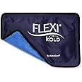 FlexiKold Reusable Gel Ice Pack with Straps – Cold Compress Pack for Injuries – Flexible Medical Ice Wrap for Back, Shoulders, Legs, Knees, Sciatica, Muscle Pain – Half Size