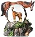 George S. Chen Imports Snow Globe Horse with Foal Collection Figurine