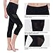 ONGASOFT High Waisted Yoga Capri Mesh Leggings for Women Soft Stretchy Running Workout Cropped Pants Black