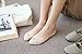 Sanvan Women's Low Cut Socks No Show Liner Half Socks with Sling Back,5 Pairs (Beige)