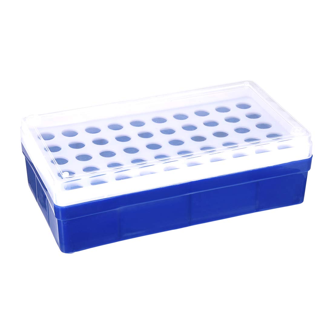 sourcing map Tube Rack Polypropylene 50-Well Blue for 1.5ml, 2ml