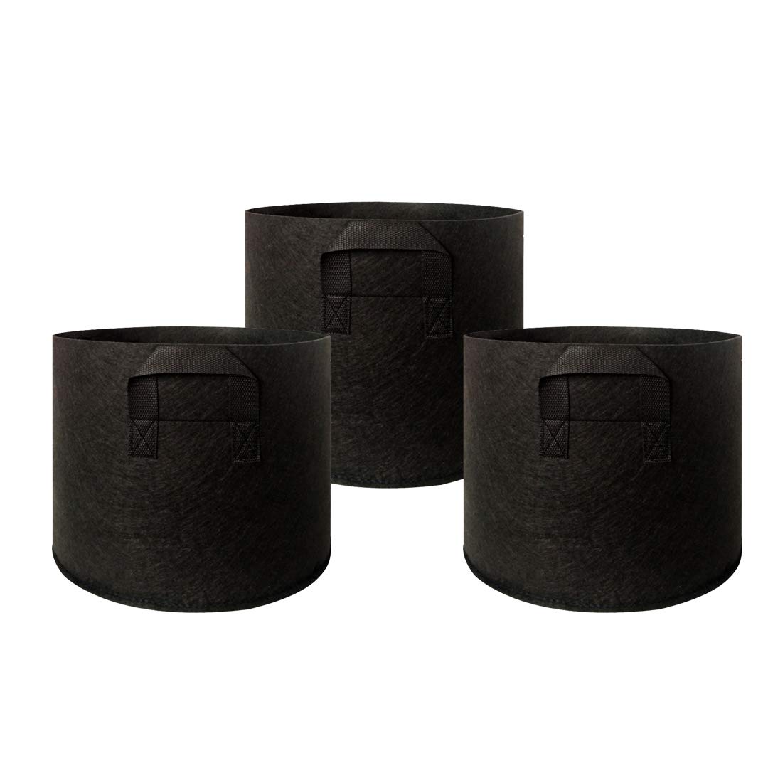 WISMURHI 3 Pack 20 Gallon Plant Grow Bags, Heavy Duty Thickened Nonwoven Fabric Pots with Handles