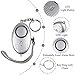 RP S 140db Personal Alarm Keychain Siren Emergency Sos Self Defense Horn (Silver)