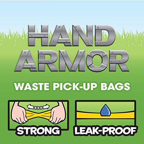 BAGS ON BOARD DOG POOP BAGS – EXTRA THICK WASTE PICKUP BAGS WITH EASY TIE HANDLES – EASY DISPENSING DRAWER PACK – 200 COUNT