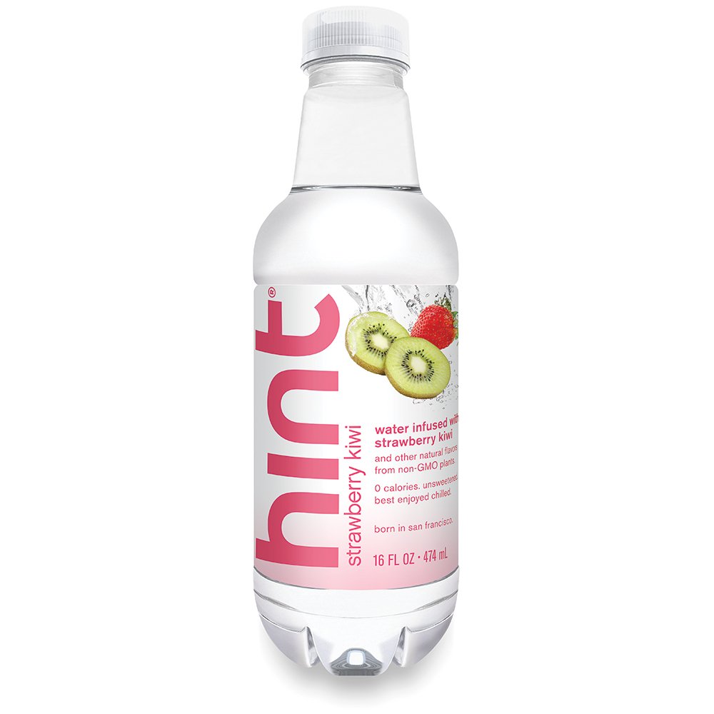 Hint Water Strawberry Kiwi 16 Ounce Bottle (Pack of 12) Free Shipping