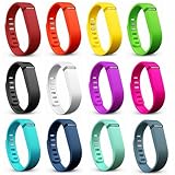 Dunfire Replacement Wristbands/Bands with FREE Clasps for Fitbit Flex Bracelet Activity Plus Sleep Tracker