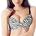 ZANZEA Women's Sexy Zebra Seamless Padded Boost Underwire Push Up Bra
