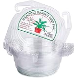 Curtis Wagner 10" Clear Hanging Basket Drip Pan Saucer (10-Pack)