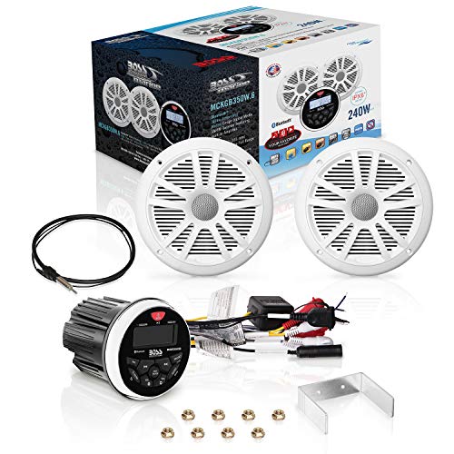 BOSS Audio Systems MCKGB350W.6 Weatherproof Marine Gauge Receiver and