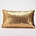 Iuhan Fashion Sequins Sofa Bed Home Decoration Festival Pillow Case Cushion Cover (Yellow)