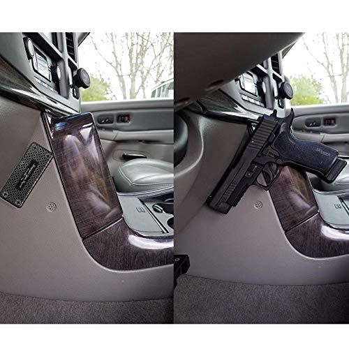 Piggy-G 2Pack Magnetic Gun Mount & Holster for Vehicle and Home - 43lb Car Holster Concealed Carry Holster for Handgun Pistol Revolver Magazine in Truck, Vehicle, Wall, Vault, Bed,Bedside - Thumbnail 5