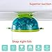 Stay Put Suction Bowl, Baby Bowls for Toddlers with Snap Tight Lids, Spill Proof Baby Feeding Bowls Gift Set of 3 Count, and 5-Pack Soft Tip Silicone Baby Spoons -BPA Free