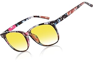 HAOLOTA Night Vision Driving Glasses Polarized HD Yellow Tinted Anti Glare Sunglasses for Men and Women