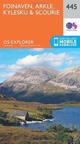 Foinaven, Arkle, Kylesku & Scourie Map | Handa Island | Ordnance Survey | OS Explorer Map 445 | Scotland | Walks | Hiking | Maps | Adventure