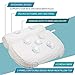 Docilaso Bath Pillow, Quick Dry Bathtub Pillow with 4D Air Mash Technology and 7 Suction Cups for Neck and Back Support, Suitable for All Bathtub, Hot Tub, Jacuzzi and Home Spa