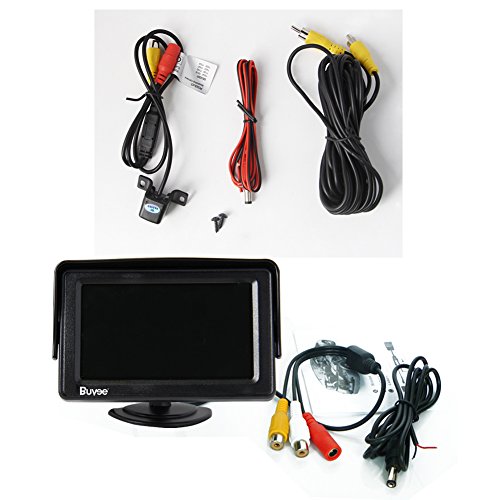 Buyee Car Rear View Kit 4.3" TFT LCD Monitor + Car Reversing Camera 170 Degree Angle