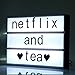 Comfy Mee DIY Cinema Light Box With 96 Letters-Free Combination-Decorative Signs-Wedding/Party/Shop Decoration Light Box,A4 Size (A4)