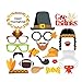 Tinksky Photo Booth Props 20 piece DIY Kit for Thanksgiving Wedding Party Reunions Birthdays Photobooth Dress-up Accessories Party Favors, Costumes with Mustache on a stick, Hats, Glasses, Mouth